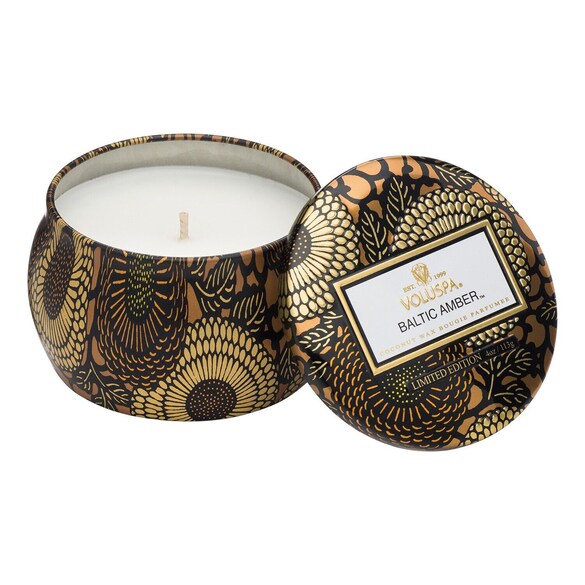 Japonica Baltic Amber Mini Tin Candle - Świeca, VOLUSPA