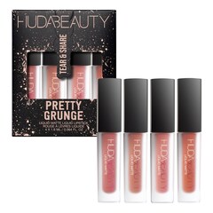 Pretty Grunge Liquid Matte Lip Quad - Zestaw pomadek w płynie, HUDA BEAUTY