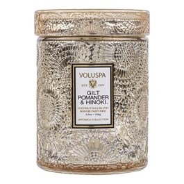 Japonica Gilt Pomander & Hinoki Small Jar Candle - Świeca 
