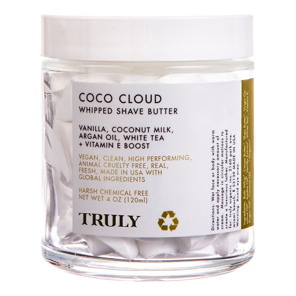 Coco Cloud - Pianka do golenia w kremie, TRULY
