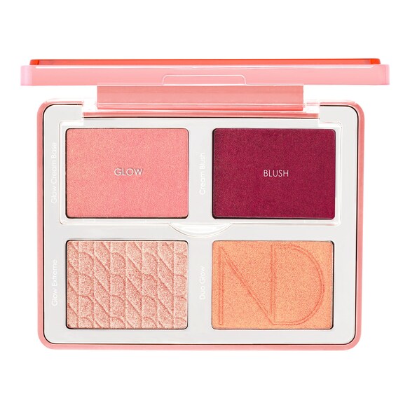 Bloom Blush et Glow Palette - Paleta różów i rozświetlaczy, NATASHA DENONA