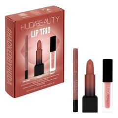 The Ultimate Bombshell Lip Trio - Zestaw do makijażu ust, HUDA BEAUTY