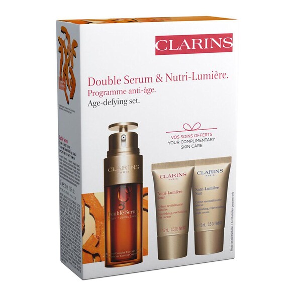 Double Serum & Nutri-Lumière - Zestaw do pielęgnacji twarzy, CLARINS