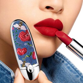 Rouge G - Etui z podwójnym lusterkiem „Floral Denim”