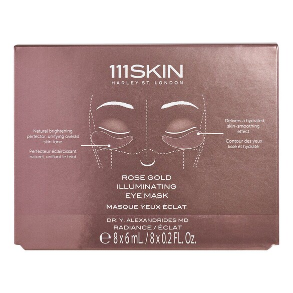 Rose Gold Illuminating Eye Mask - Zestaw, 111SKIN
