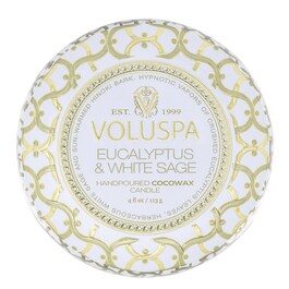 Maison Blanc Eucalyptus & White Sage Mini Tin Candle - Świeca 