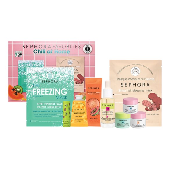 Chill At Home – Zestaw do pielęgnacji twarzy i ciała, SEPHORA FAVORITES