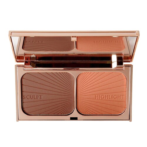 Charlotte Tilbury - Filmstar Bronze & Glow - Paleta Do Konturowania Twarzy - Medium - Dark (16 G) - Dla Kobiet