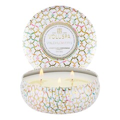 Maison Blanc Wildflowers 3 Wick Tin Candle - Świeca , VOLUSPA