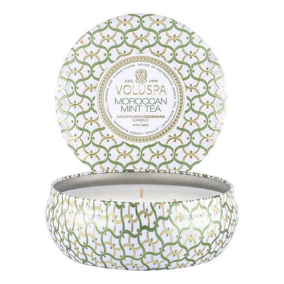 Maison Blanc Moroccan Mint Tea 3 Wick Tin Candle - Świeca , VOLUSPA