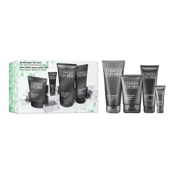 Great Skin For Him: Dry Skin Set - Zestaw do pielęgnacji skóry suchej , CLINIQUE