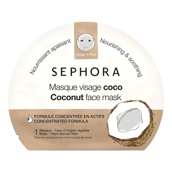 Maseczka do twarzy - Maseczka z tkaniny pochodzenia roślinnego, SEPHORA COLLECTION