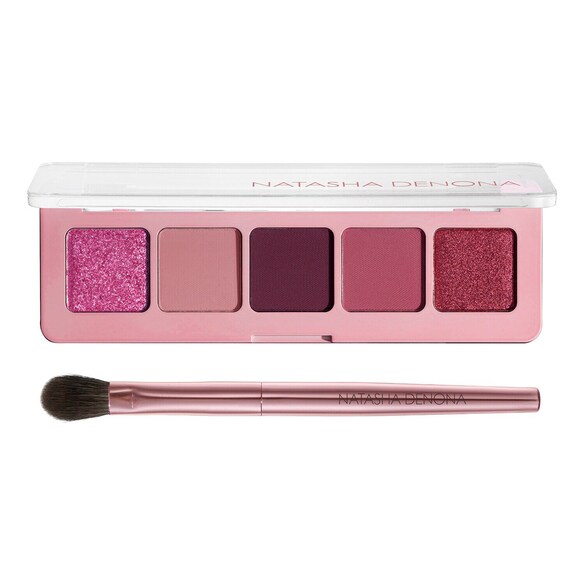 Valentines Kit Mini Crush - Mini paleta cieni do powiek z pędzelkiem, NATASHA DENONA