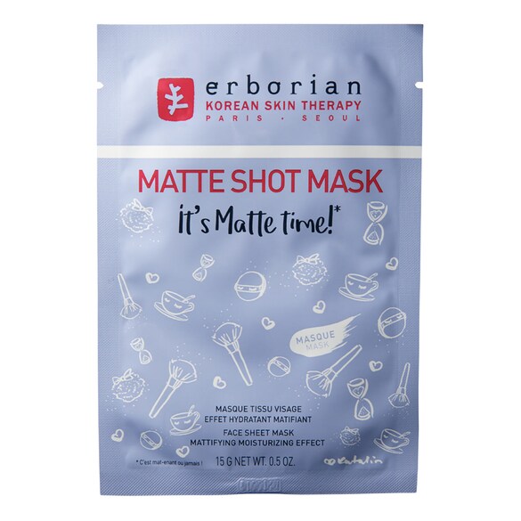 Matte Shot Mask - Matująca maseczka w płachcie, ERBORIAN