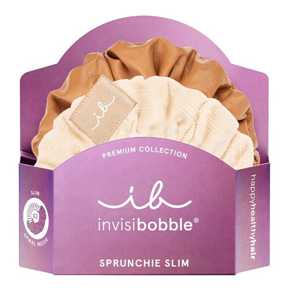 Sprunchie Slim Premium - kolor Crème de caramel, Gumka do włosów, INVISIBOBBLE