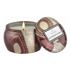 Japonica Gilt Pomander & Hinoki Mini Tin Candle - Świeca , VOLUSPA