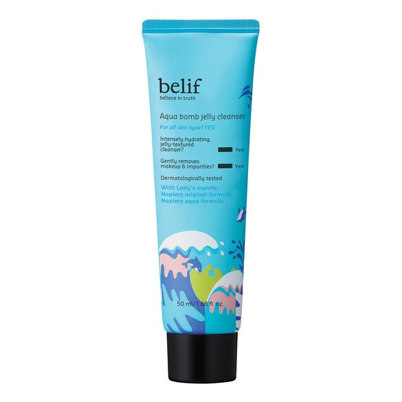 Mini aqua bomb jelly cleanser - Żel do oczyszczania twarzy Format podróżny, BELIF