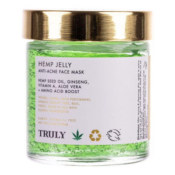 Hemp Jelly - Maseczka konopna na twarz redukująca niedoskonałości, TRULY