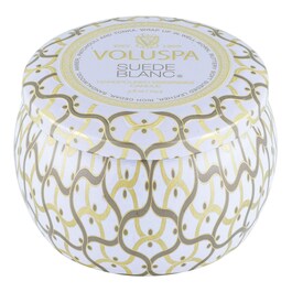 Maison Blanc Suede Blanc Mini Tin Candle - Świeca 