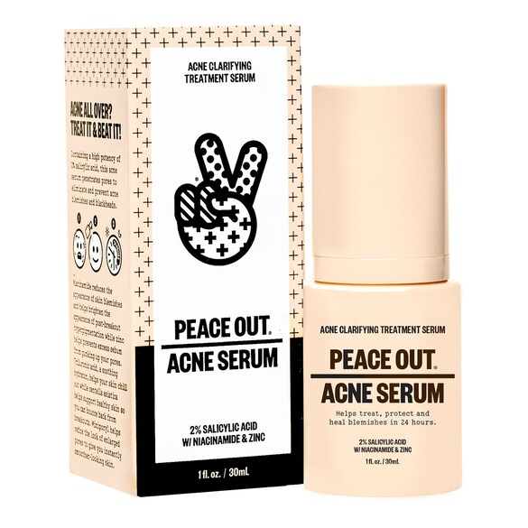 Serum do cery trądzikowej – Przeciwtrądzikowe serum oczyszczające, PEACE OUT SKINCARE