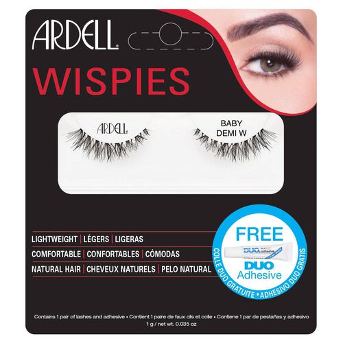 Ardell - Baby Demi Wispies Black Lashes - Sztuczne Rzęsy Na Pasku - Black - Dla Kobiet