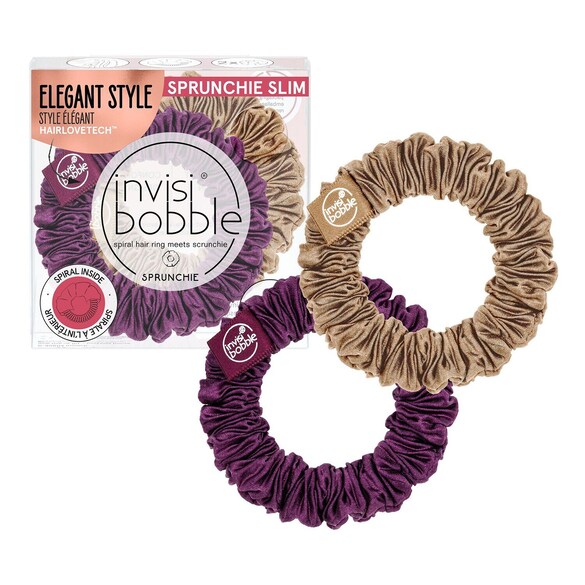 Sprunchie Slim The Snuggle Is Real - Zestaw gumek do włosów, INVISIBOBBLE