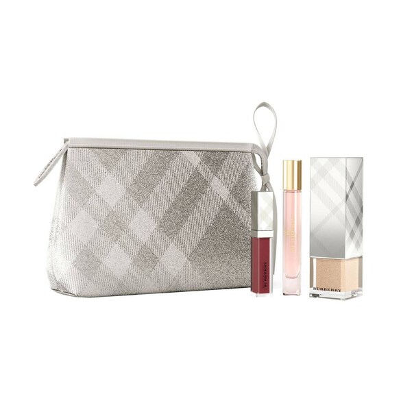 Beauty Silver Pouch - Zestaw do makijażu, BURBERRY