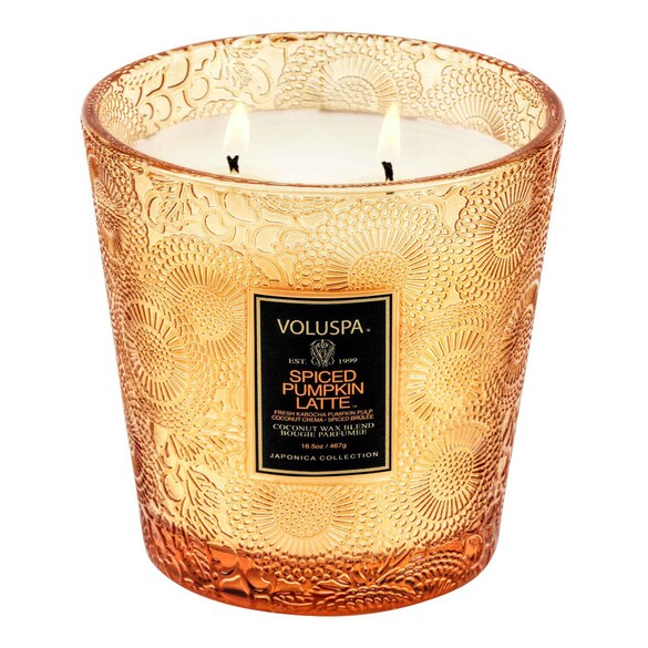 Japonica Spiced Pumpkin Latte 2 Wick Candle - Świeca , VOLUSPA