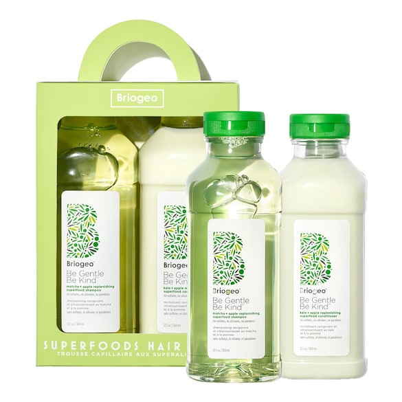 Superfoods — Zestaw do pielęgnacji włosów z jabłkiem, matchą i jarmużem, BRIOGEO