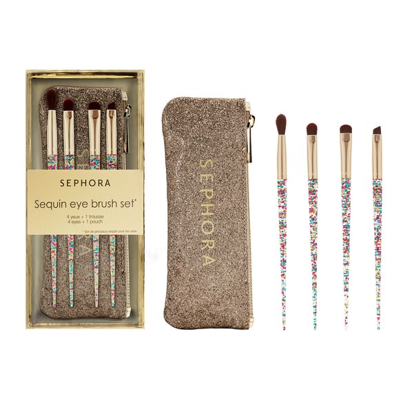 Zestaw cekinowych pędzli do oczu – Zestaw pędzli, SEPHORA COLLECTION