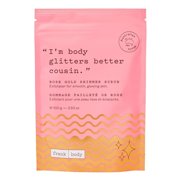 Rose Gold Shimmer Scrub - Peeling , FRANK BODY