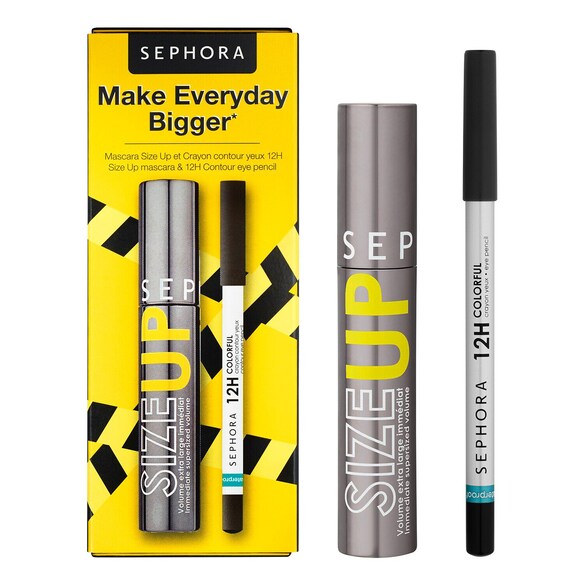 Size Up Mascara & 12 Hour Eye Pencil Kit - Zestaw do makijażu, SEPHORA COLLECTION