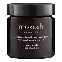 Ujędrniający krem do twarzy anti-aging - Róża z jagodą, MOKOSH