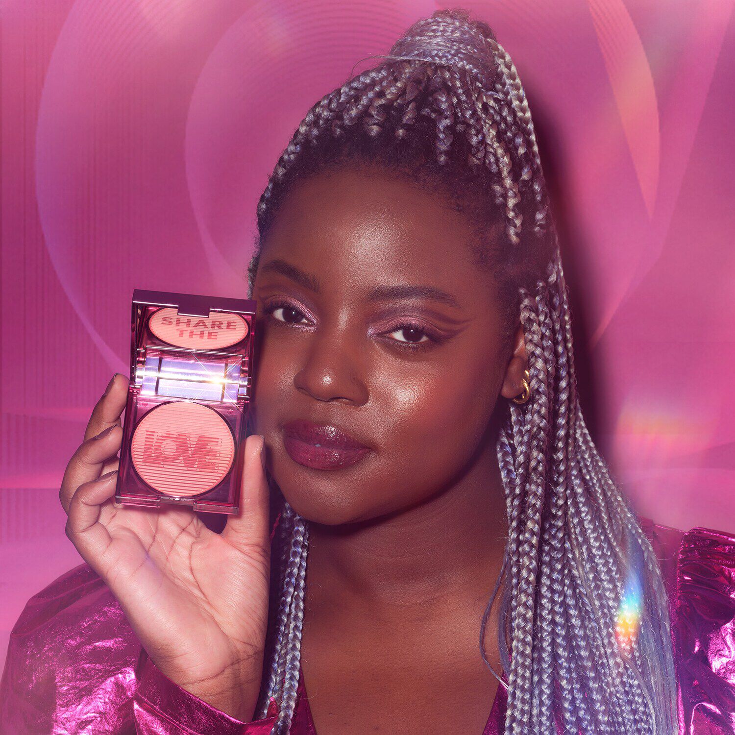 Huda pink sale love collection
