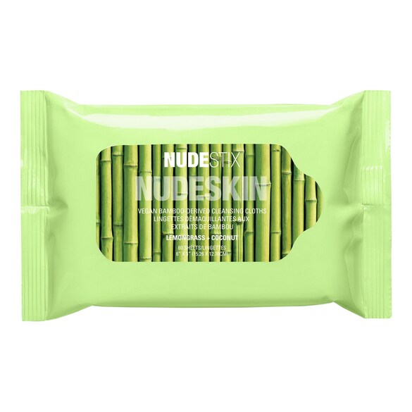 NUDESKIN Vegan Bamboo-Derived Cleansing Cloths – Chusteczki do demakijażu, NUDESTIX