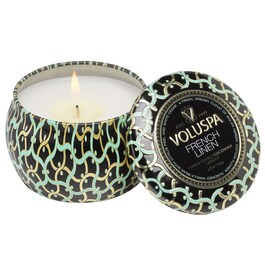 Maison Noir French Linen Mini Tin Candle - Świeca 