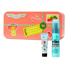 Zestaw świąteczny The POREfect Parcel - Mini primer i spray utrwalający, BENEFIT COSMETICS