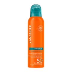 SUN SPORT – Niewidoczna mgiełka odświeżająca do stosowania na mokrą skórę SPF 50, LANCASTER