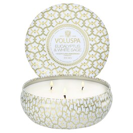 Maison Blanc Eucalyptus & White Sage 3 Wick Tin Candle - Świeca 