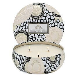 Japonica Jasmine Midnight Blooms 3 Wick Tin Candle - Świeca