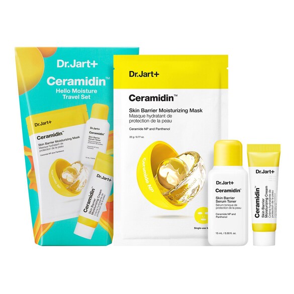 Ceramidin™ - Zestaw podróżny z maseczką nawilżającą, DR.JART+