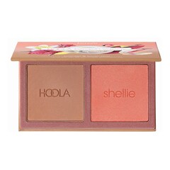 Hoola & WANDERful World Face Palette - Paletka z bronzerem i różem , BENEFIT COSMETICS