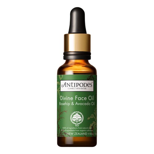 Antipodes - Divine Face Oil - Olejek Do Twarzy Z Dzikiej Róży I Awokado - Oil Divine Organic Avoca&rose 30ml - Dla Kobiet