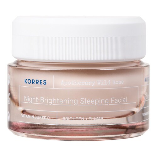 Korres - Apothecary Wild Rose - Rozjaśniający Krem Na Noc Z Olejkiem Z Dzikiej Róży - 40 Ml - Dla Kobiet
