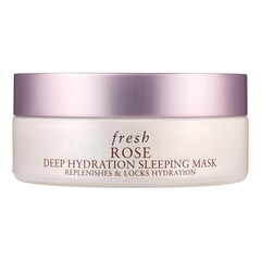 Rose Sleeping Mask - Maseczka nawilżająca na noc z różą i kwasem hialuronowym, FRESH