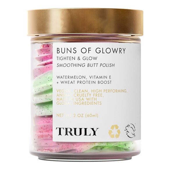 Buns of Glowry Butt Polish – Kuracja rozświetlająca i napinająca pośladki, TRULY