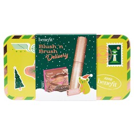 Zestaw świąteczny Blush & Cheek Brush - Róż do policzków i pędzel 