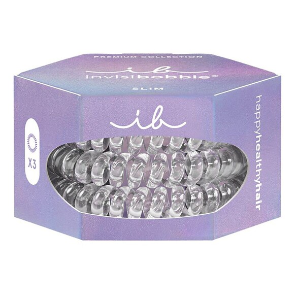 Slim Premium - Crystal clear, Gumka do włosów, INVISIBOBBLE
