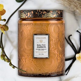 Japonica Baltic Amber Large Jar Candle - Świeca