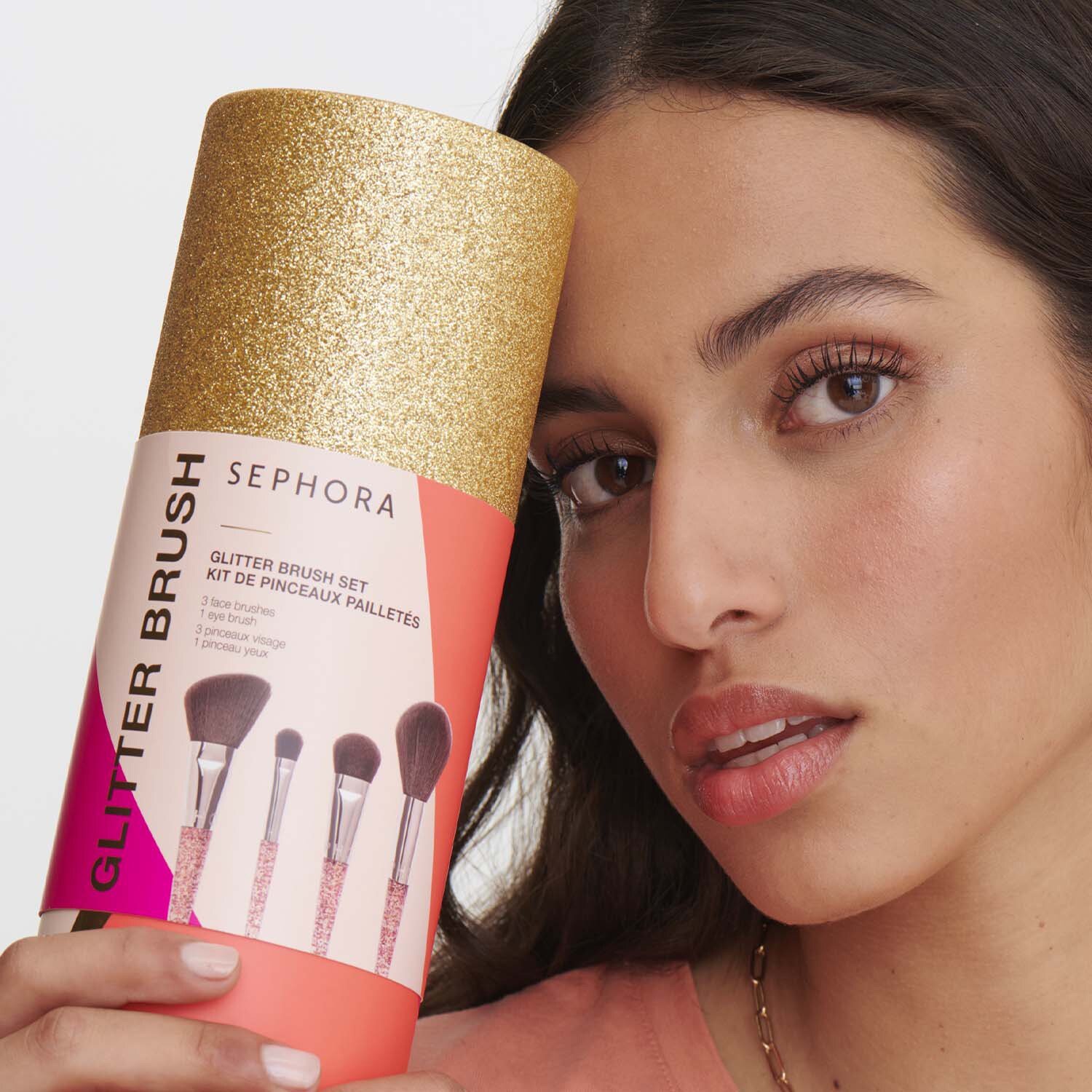 Glitter Brush Set Zestaw pędzli do twarzy i oczu i SEPHORA COLLECTION